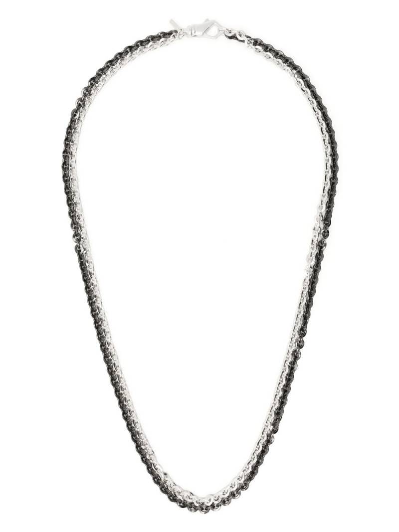 Emanuele Bicocchi double chain-link necklace - Silver von Emanuele Bicocchi