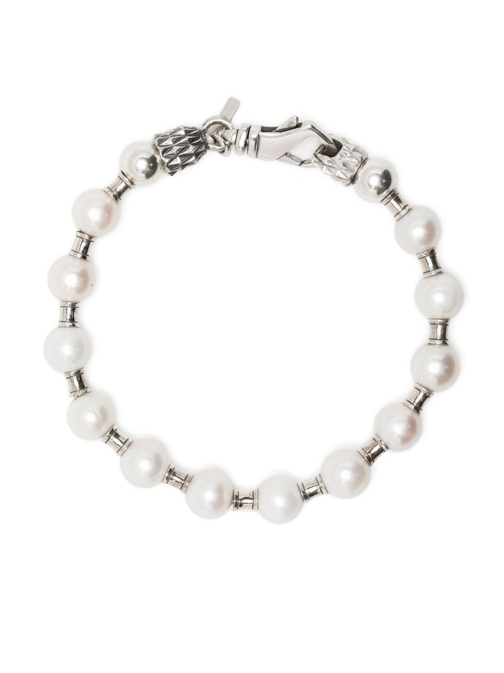 Emanuele Bicocchi embellished chain-link bracelet - White von Emanuele Bicocchi