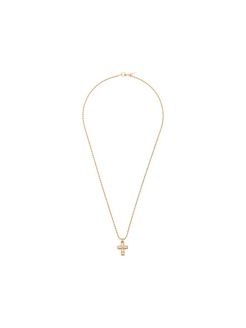 Emanuele Bicocchi engraved cross necklace - Gold von Emanuele Bicocchi