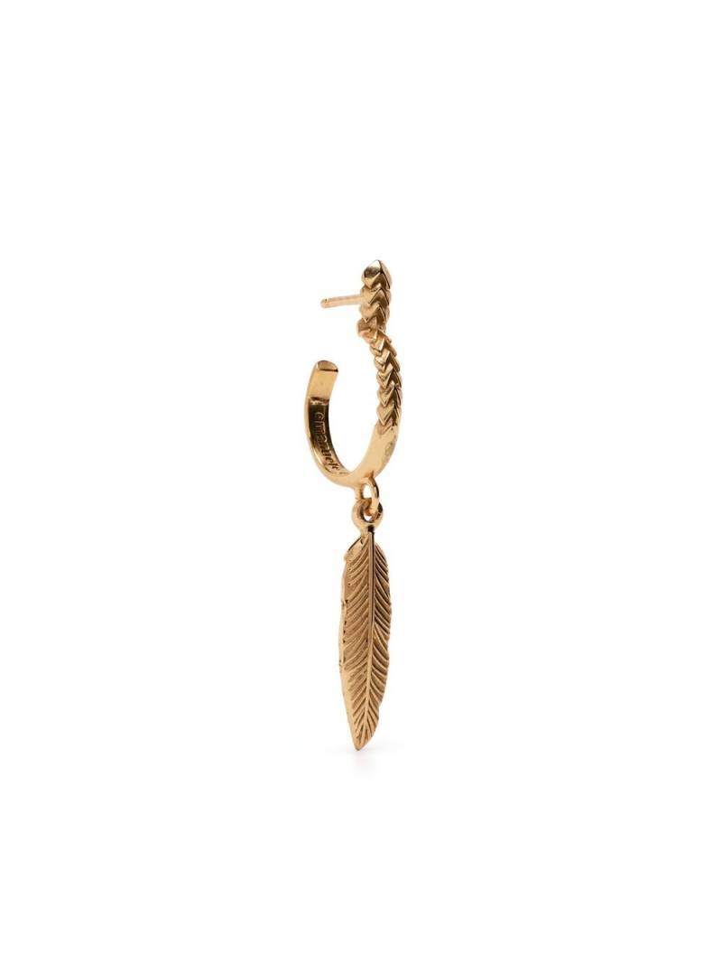 Emanuele Bicocchi feather drop earring - Gold von Emanuele Bicocchi