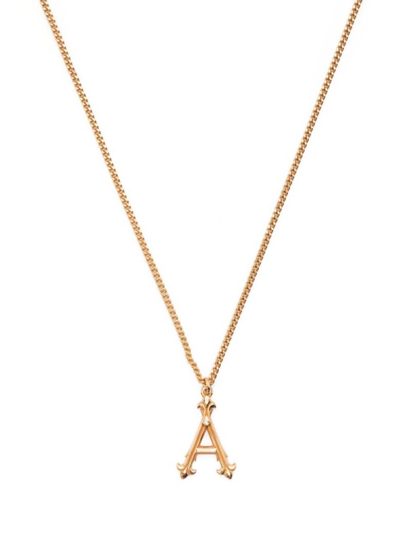 Emanuele Bicocchi gold alphabet pendant necklace von Emanuele Bicocchi