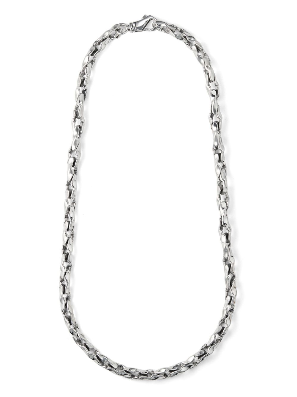 Emanuele Bicocchi hammered chain necklace - Silver von Emanuele Bicocchi