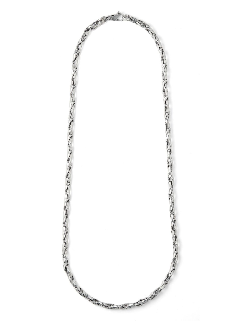 Emanuele Bicocchi hammered-chain necklace - Silver von Emanuele Bicocchi