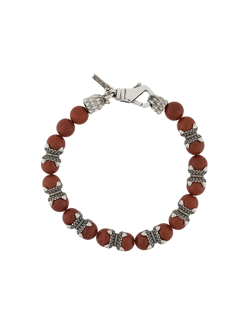 Emanuele Bicocchi jasper beaded bracelet - Red von Emanuele Bicocchi