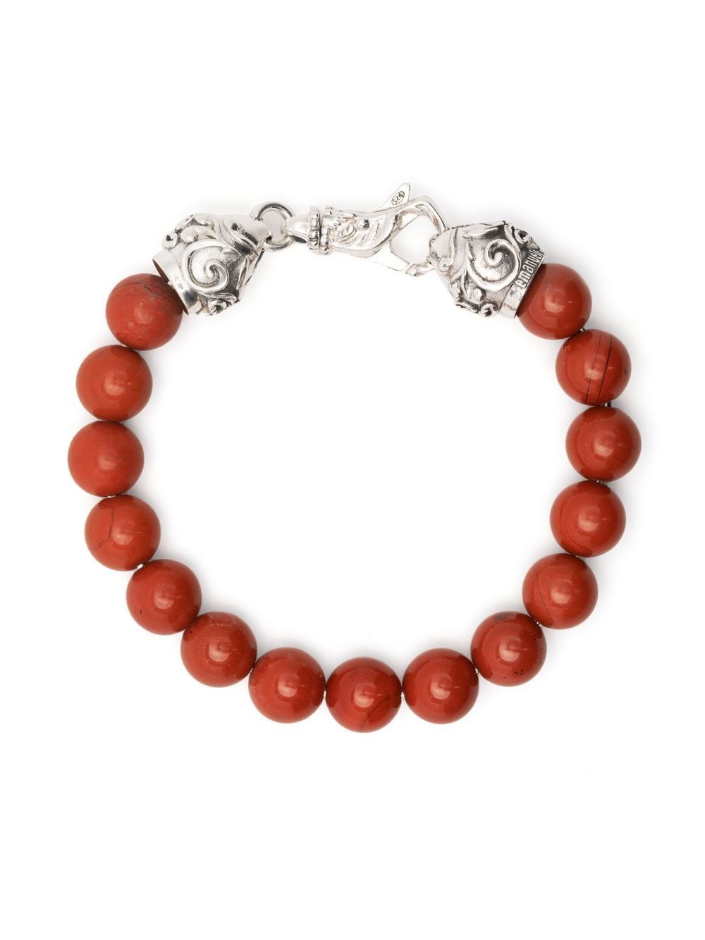 Emanuele Bicocchi jasper beaded bracelet - Red von Emanuele Bicocchi