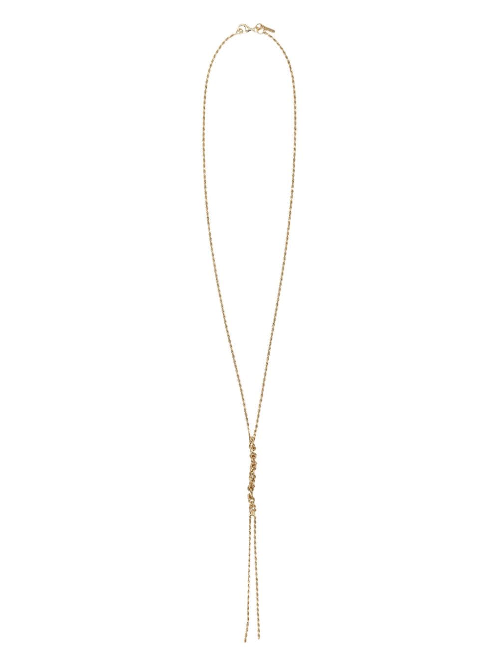 Emanuele Bicocchi 24kt gold plated knotted necklace von Emanuele Bicocchi