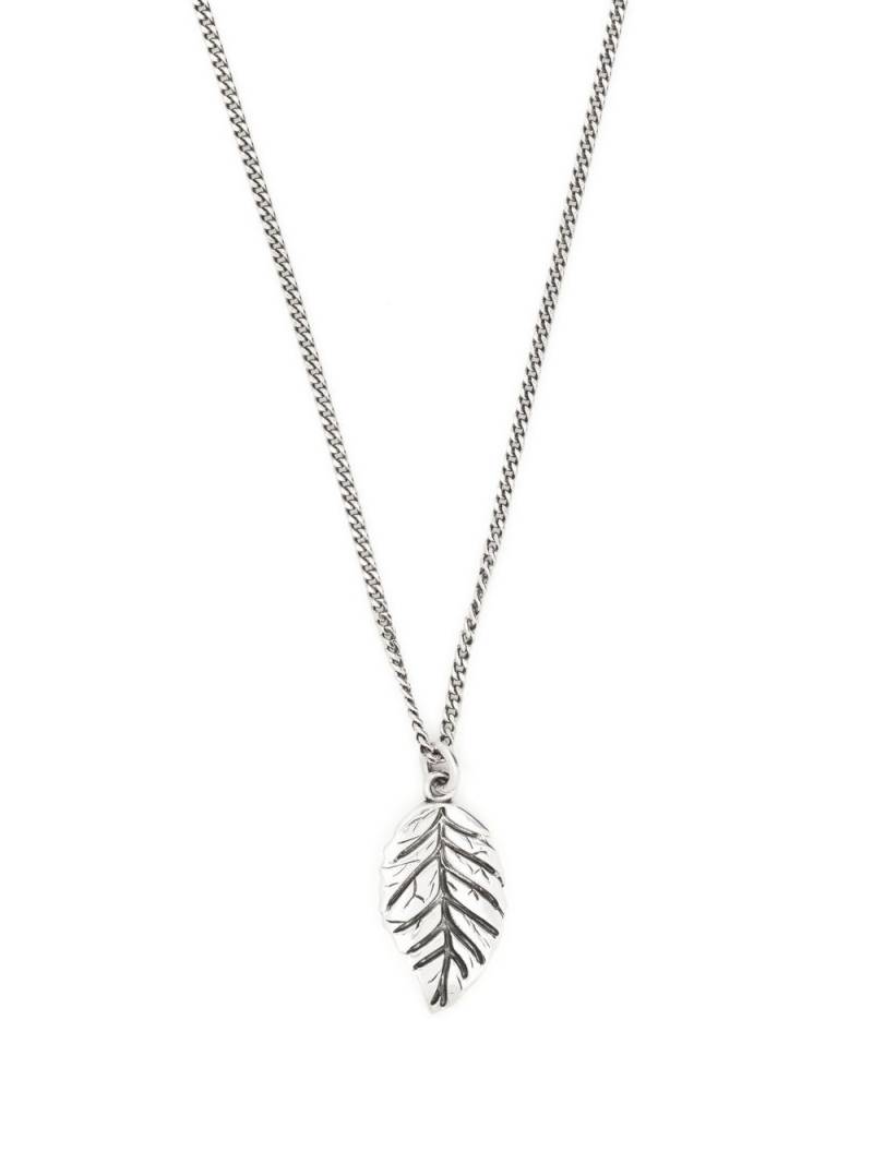 Emanuele Bicocchi leaf-charm chain-link necklace - Silver von Emanuele Bicocchi