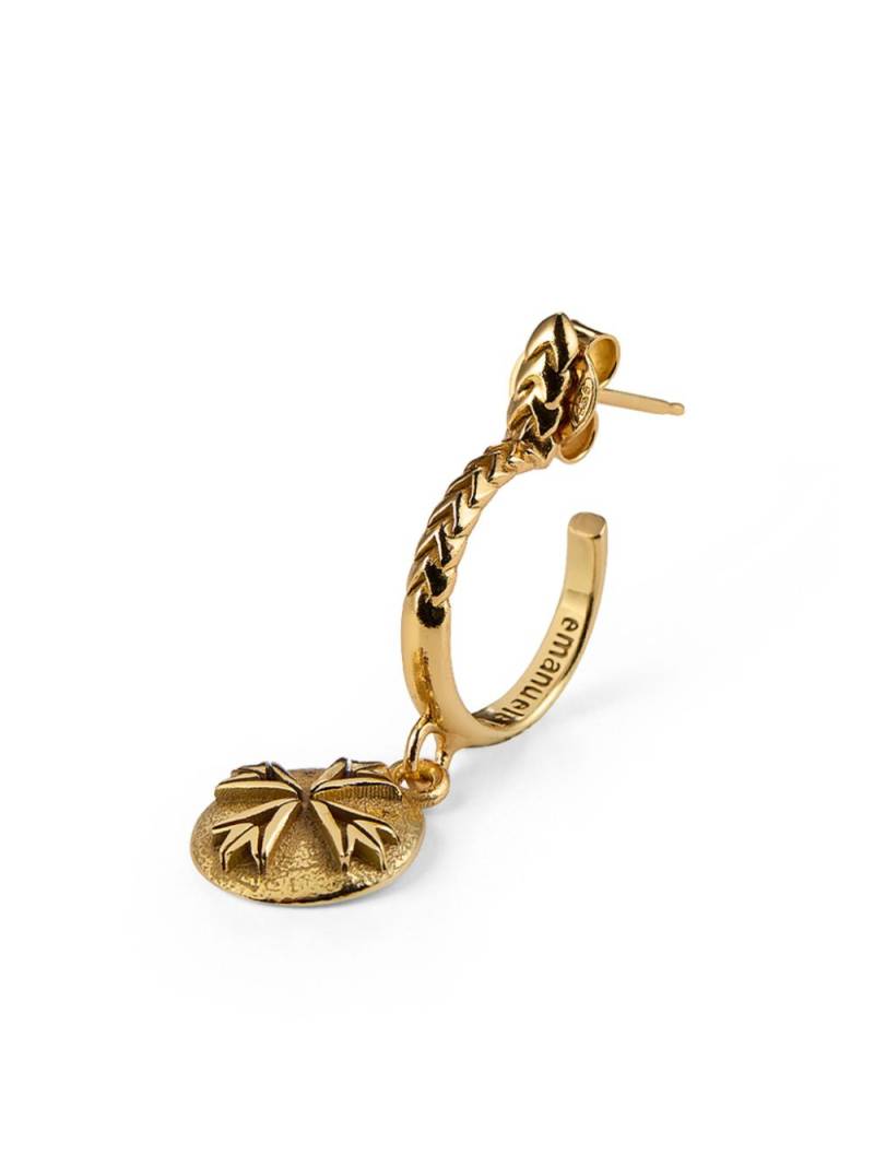 Emanuele Bicocchi logo coin earring - Gold von Emanuele Bicocchi