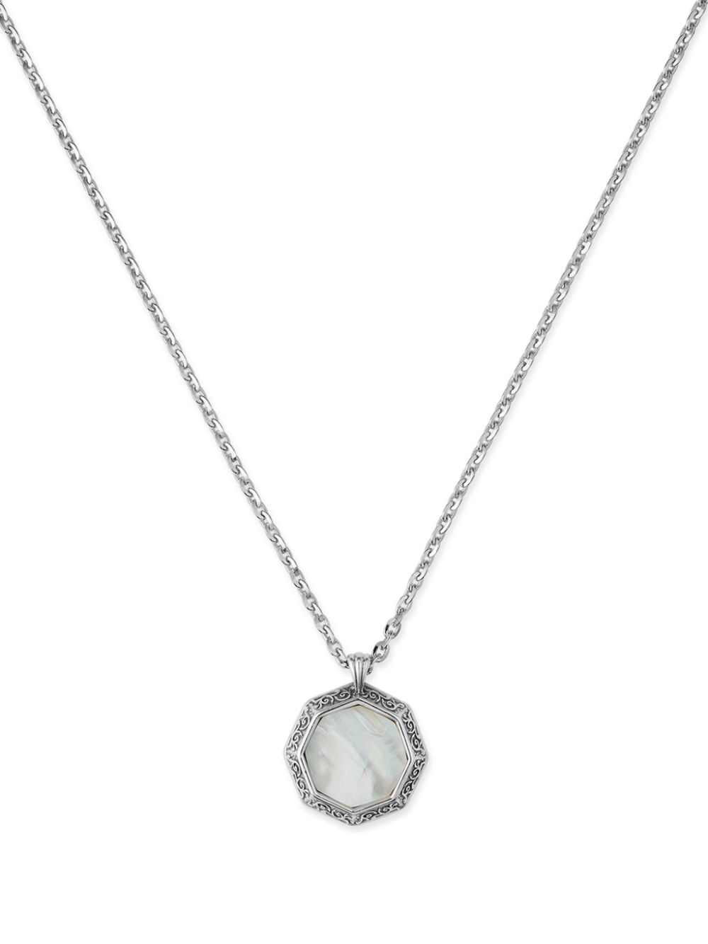 Emanuele Bicocchi mother-of-pearl amulet necklace - Silver von Emanuele Bicocchi