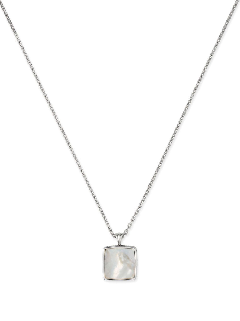 Emanuele Bicocchi mother of pearl pendant necklace - Silver von Emanuele Bicocchi