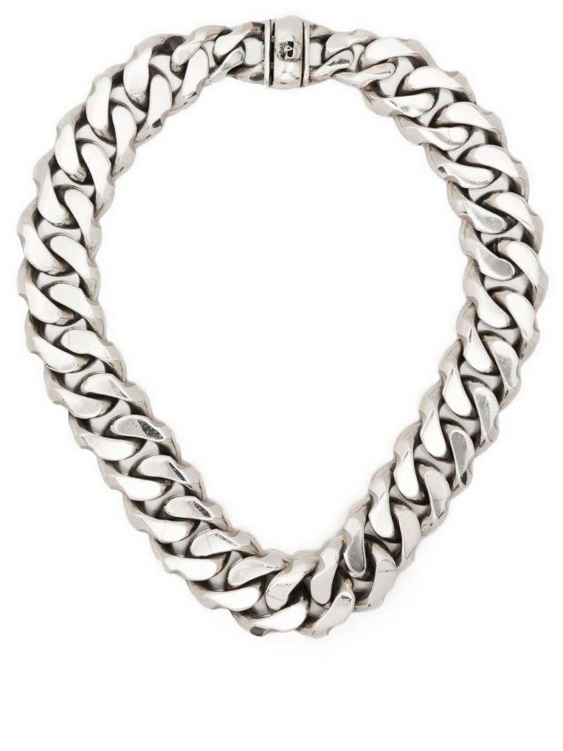 Emanuele Bicocchi oversized edge chain necklace - Silver von Emanuele Bicocchi