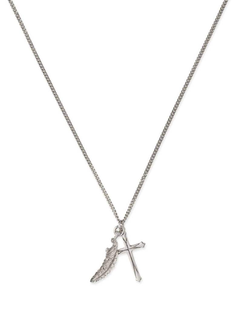 Emanuele Bicocchi piuma-pendant necklace - Silver von Emanuele Bicocchi