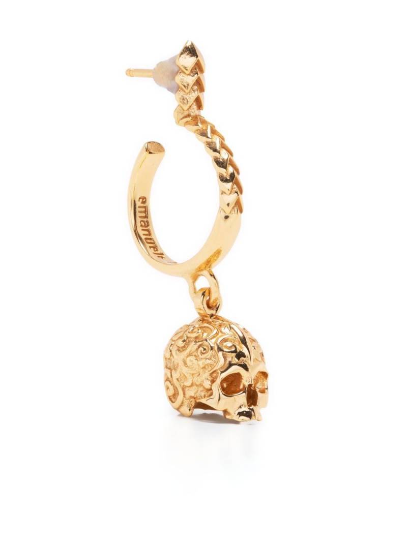 Emanuele Bicocchi skull pendant earring - Gold von Emanuele Bicocchi