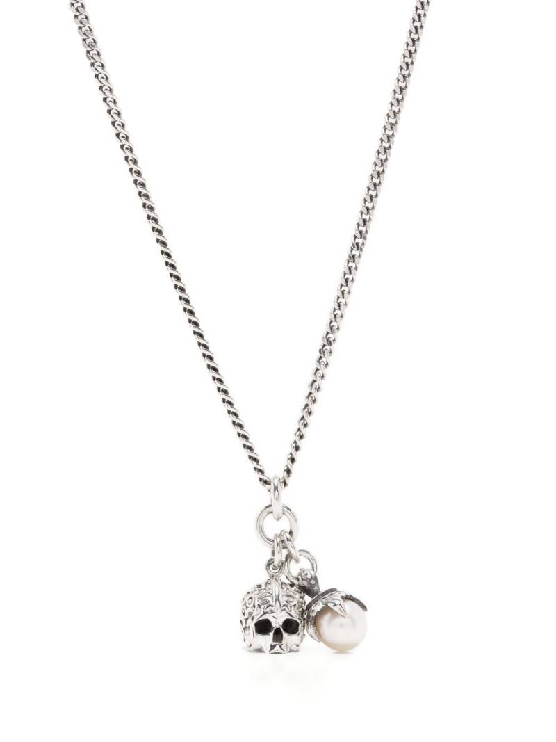 Emanuele Bicocchi skull pendant necklace - Silver von Emanuele Bicocchi