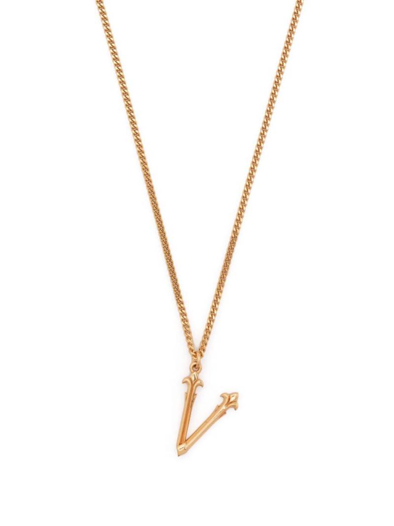 Emanuele Bicocchi statement-pendant polished-finish necklace - Gold von Emanuele Bicocchi