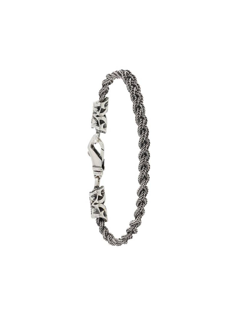 Emanuele Bicocchi sterling silver chain plait bracelet von Emanuele Bicocchi