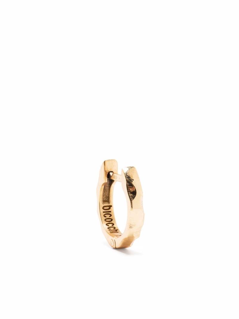 Emanuele Bicocchi textured small hoop earring - Gold von Emanuele Bicocchi