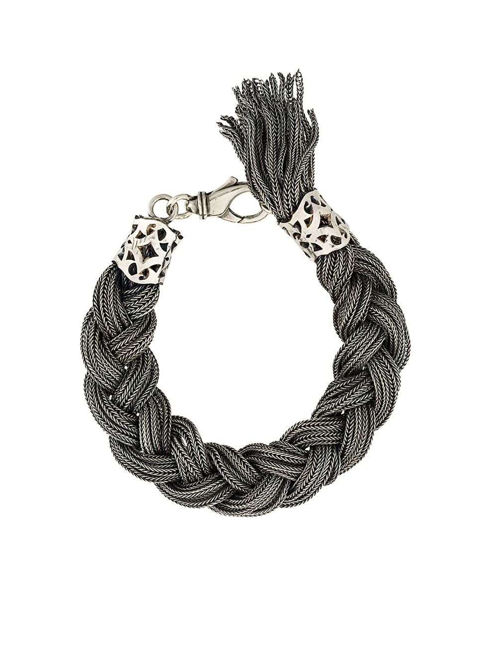 Emanuele Bicocchi thick cable bracelet - Metallic von Emanuele Bicocchi