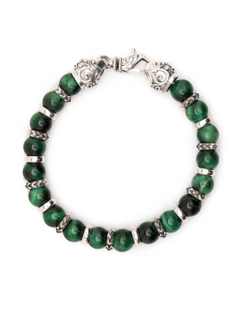 Emanuele Bicocchi tiger eye beaded bracelet - Green von Emanuele Bicocchi