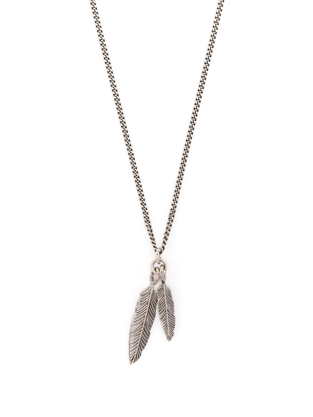 Emanuele Bicocchi twin feather pendant necklace - Gold von Emanuele Bicocchi