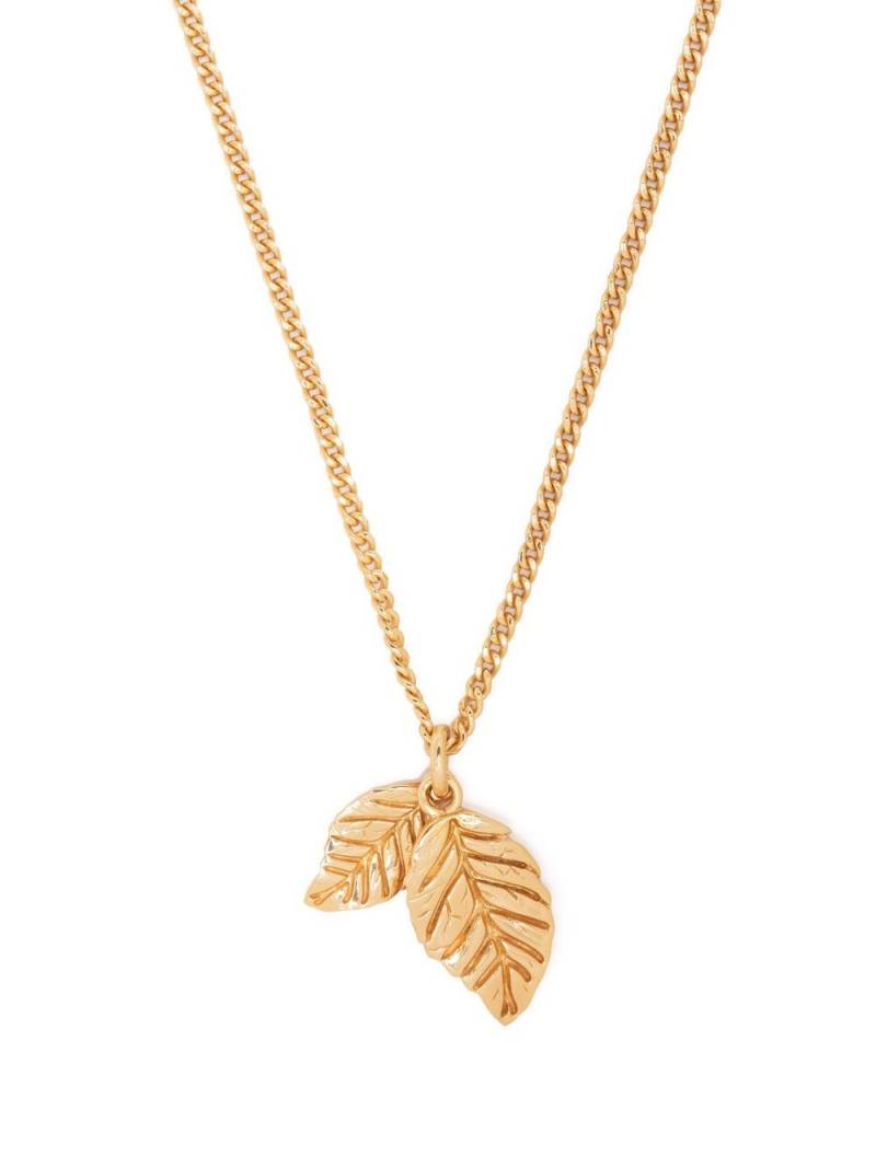 Emanuele Bicocchi twin leaves-pendant necklace - Gold von Emanuele Bicocchi