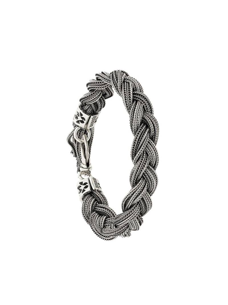 Emanuele Bicocchi woven chain bracelet - Silver von Emanuele Bicocchi