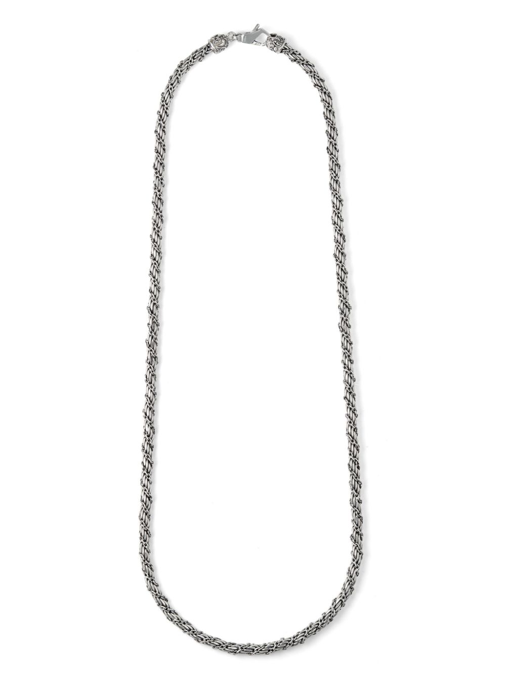 Emanuele Bicocchi wrapped rope-chain necklace - Silver von Emanuele Bicocchi