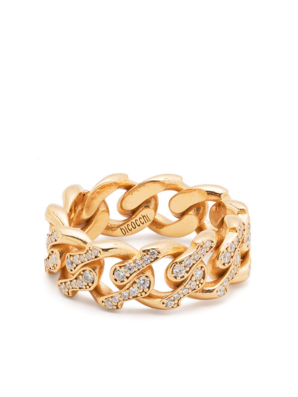 Emanuele Bicocchi zirconia chain ring - Gold von Emanuele Bicocchi