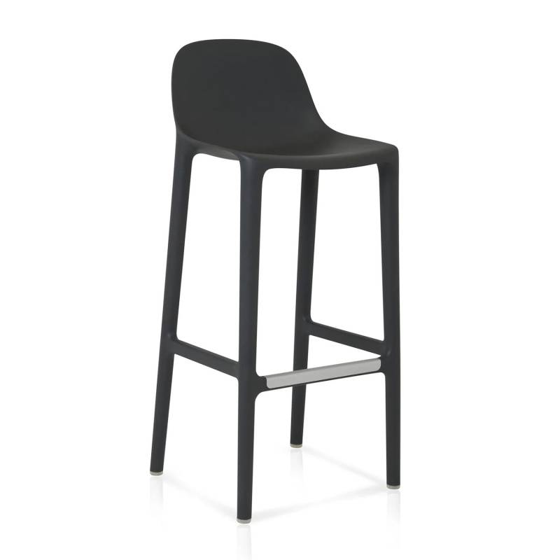 Broom Barstool Barstuhl, Farbe dark grey von Emeco