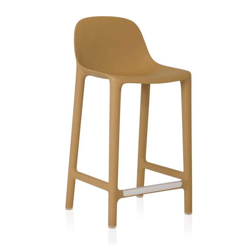 Broom Counter Stool Hochstuhl, Farbe natural von Emeco