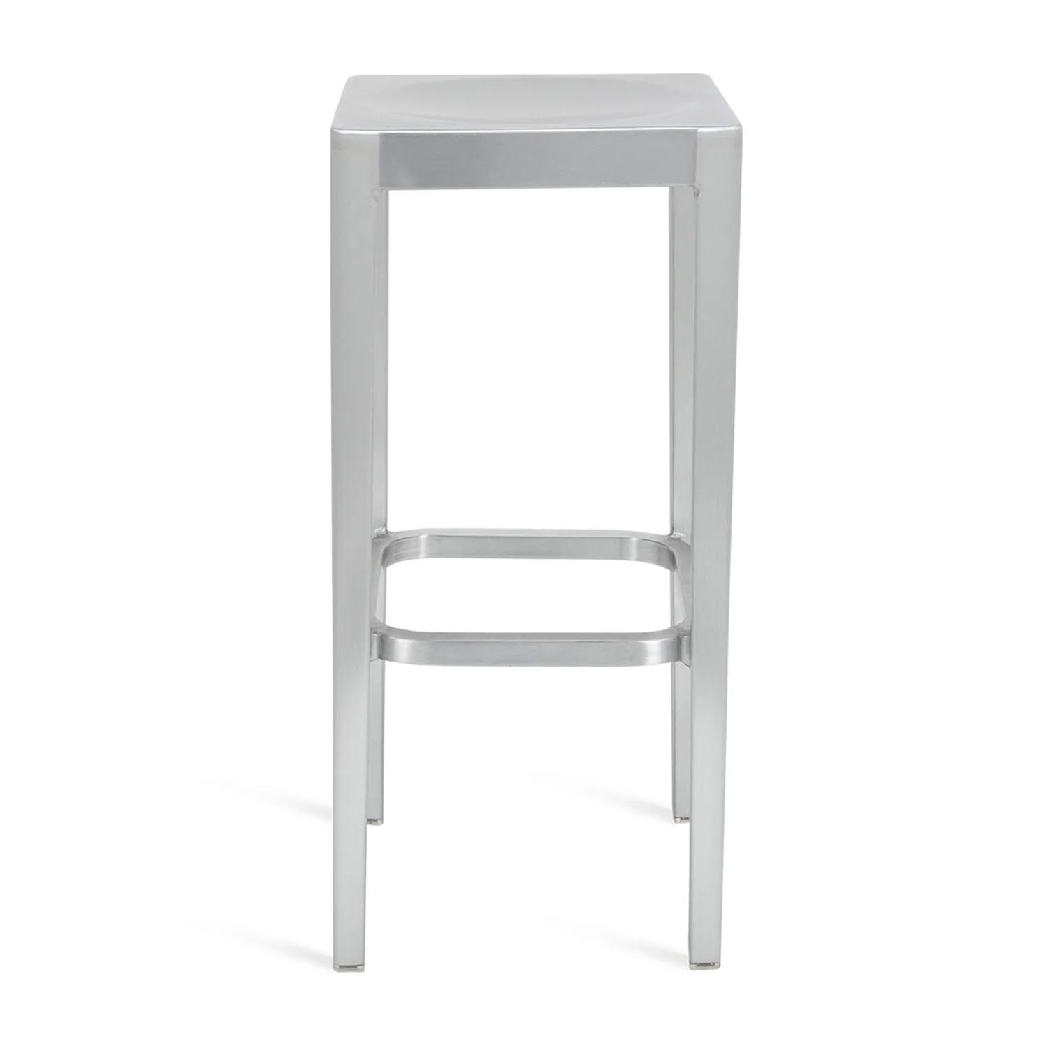 Emeco Barstool Barstuhl, Ausführung aluminium, gebürstet von Emeco