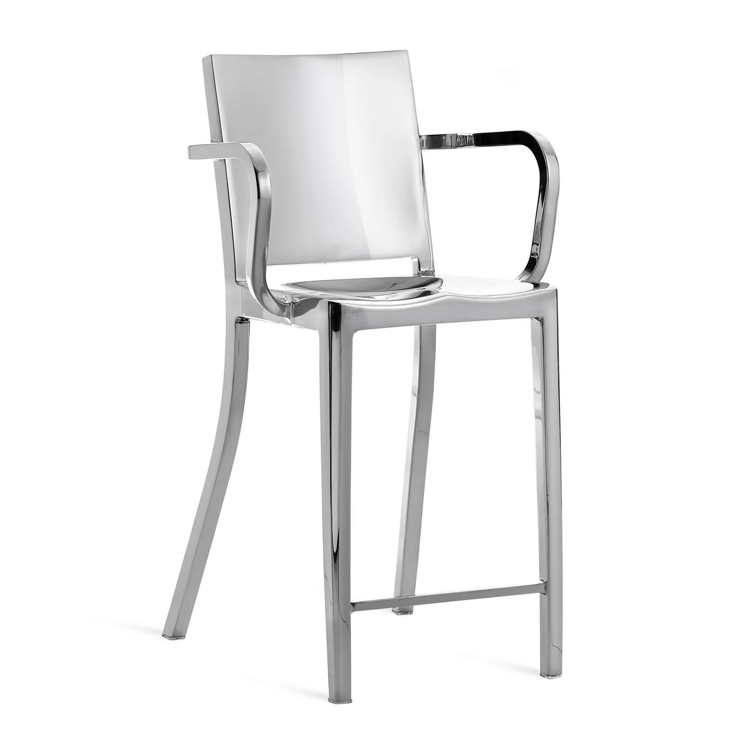 Hudson Counter Arms Stool Hochstuhl, Ausführung aluminium, poliert Hudson Counter Arms Stool Hochstuhl, Ausführung aluminium, poliert von Emeco