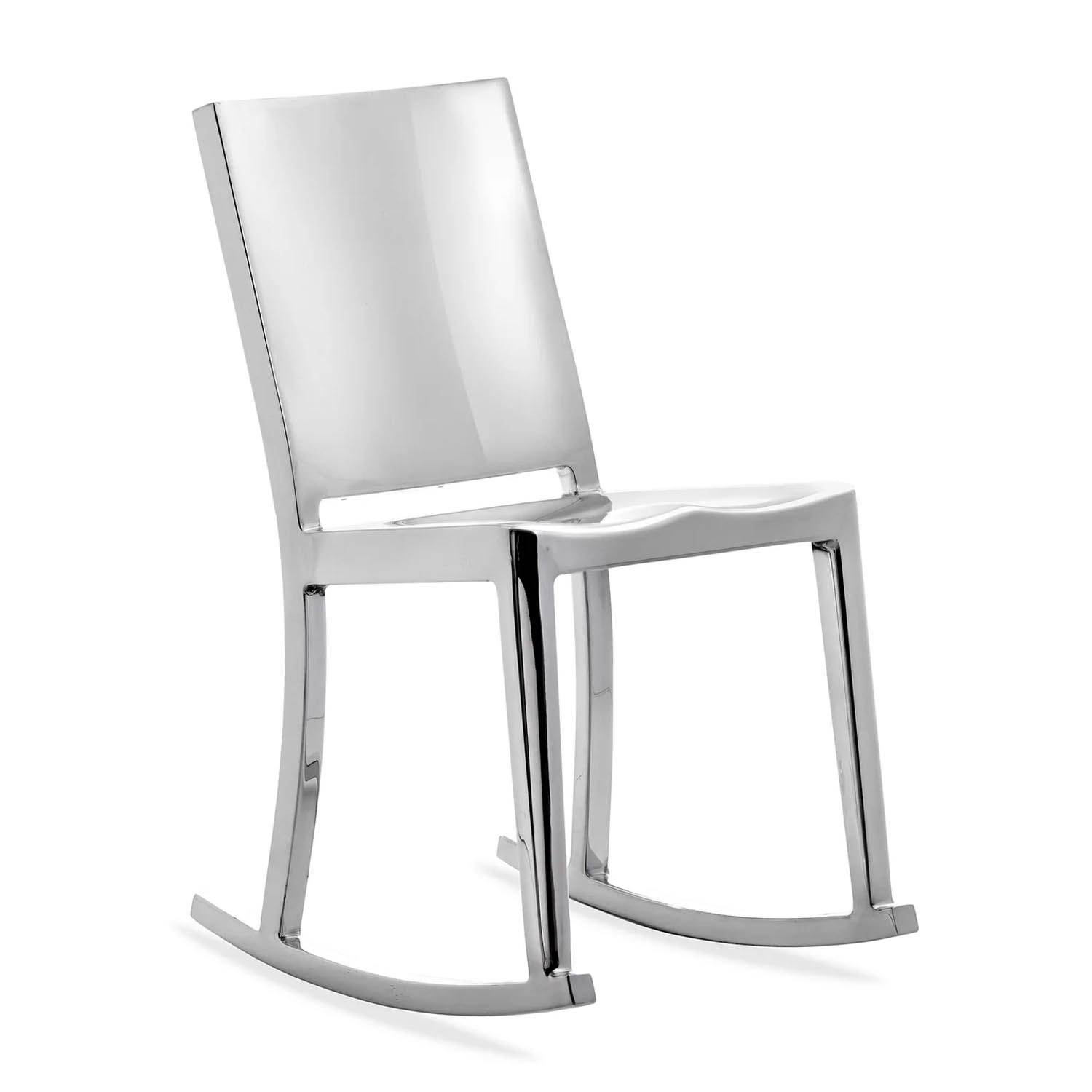 Hudson Rocking Chair Schaukelstuhl, Ausführung aluminium, poliert Hudson Rocking Chair Schaukelstuhl, Ausführung aluminium, poliert von Emeco