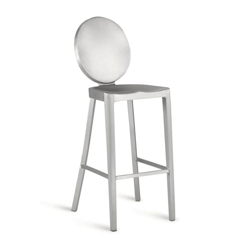 Kong Barstool Barstuhl, Ausführung aluminium, gebürstet von Emeco