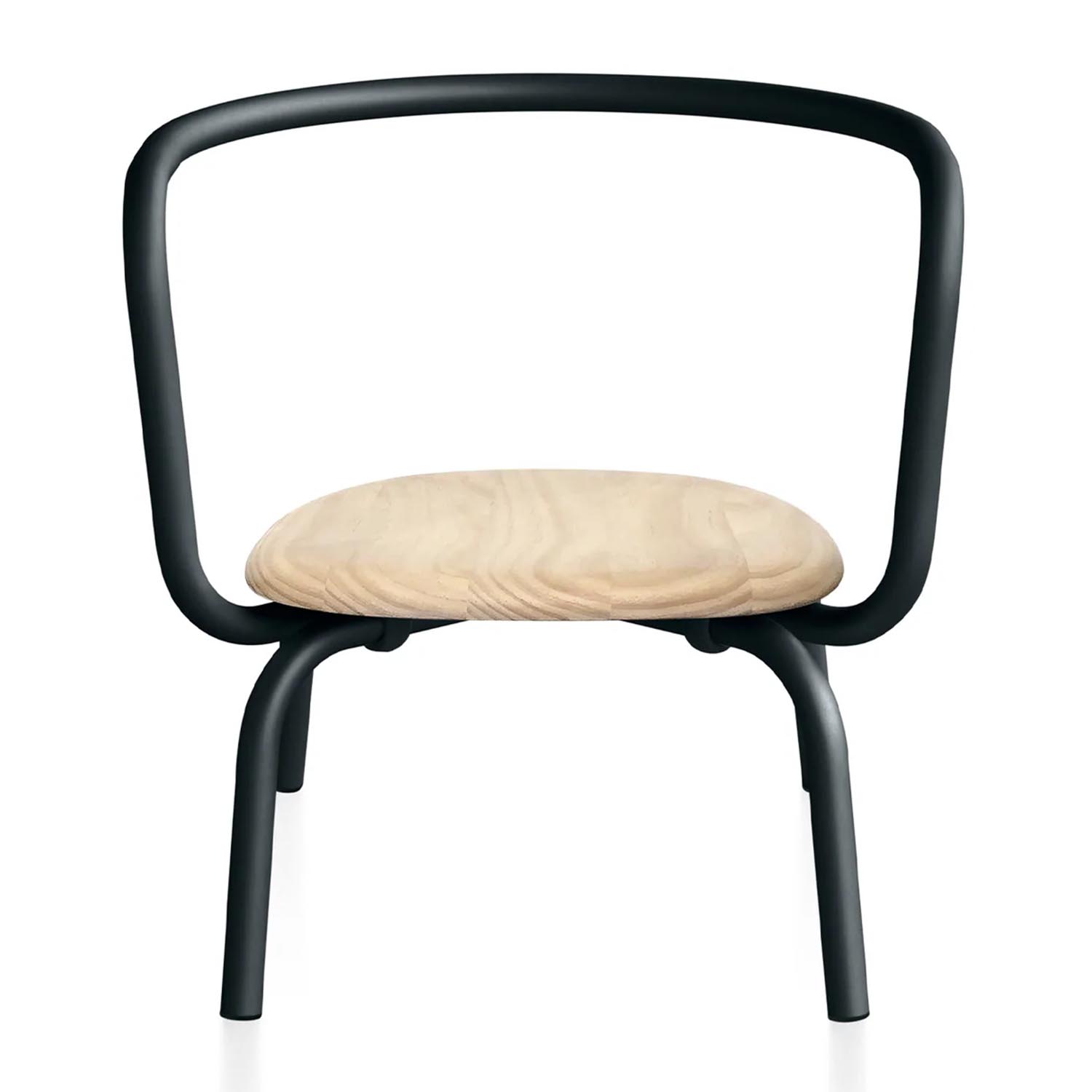 Parrish Lounge Chair Sessel, Gestell aluminium, schwarz pulverbeschichtet, Sitz holz, accoya Parrish Lounge Chair Sessel, Gestell aluminium, schwarz pulverbeschichtet, Sitz holz, accoya von Emeco