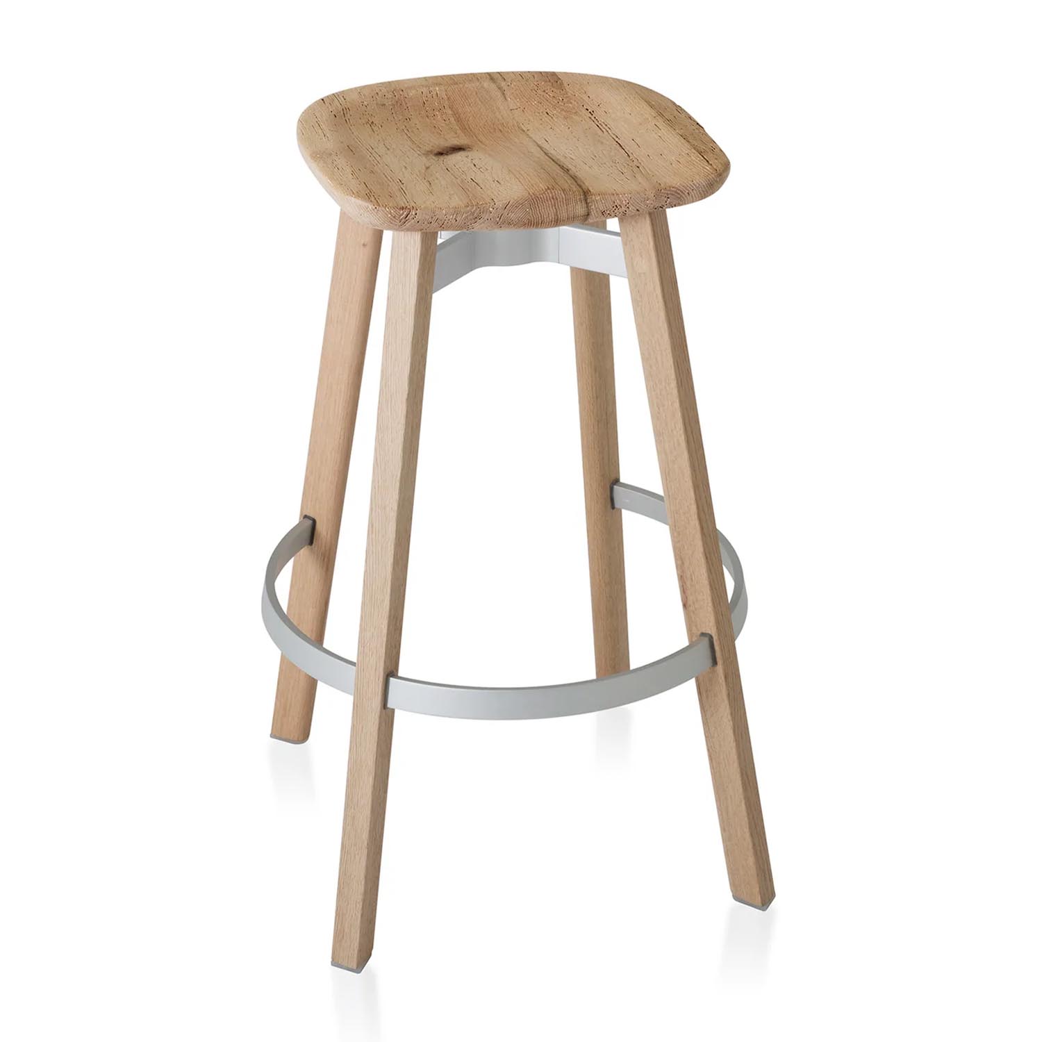SU Barstool Barstuhl, Sitz holz, eiche, Gestell holz, natural SU Barstool Barstuhl, Sitz holz, eiche, Gestell holz, natural von Emeco