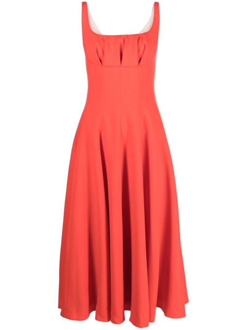 Emilia Wickstead Collins wool midi dress - Orange von Emilia Wickstead