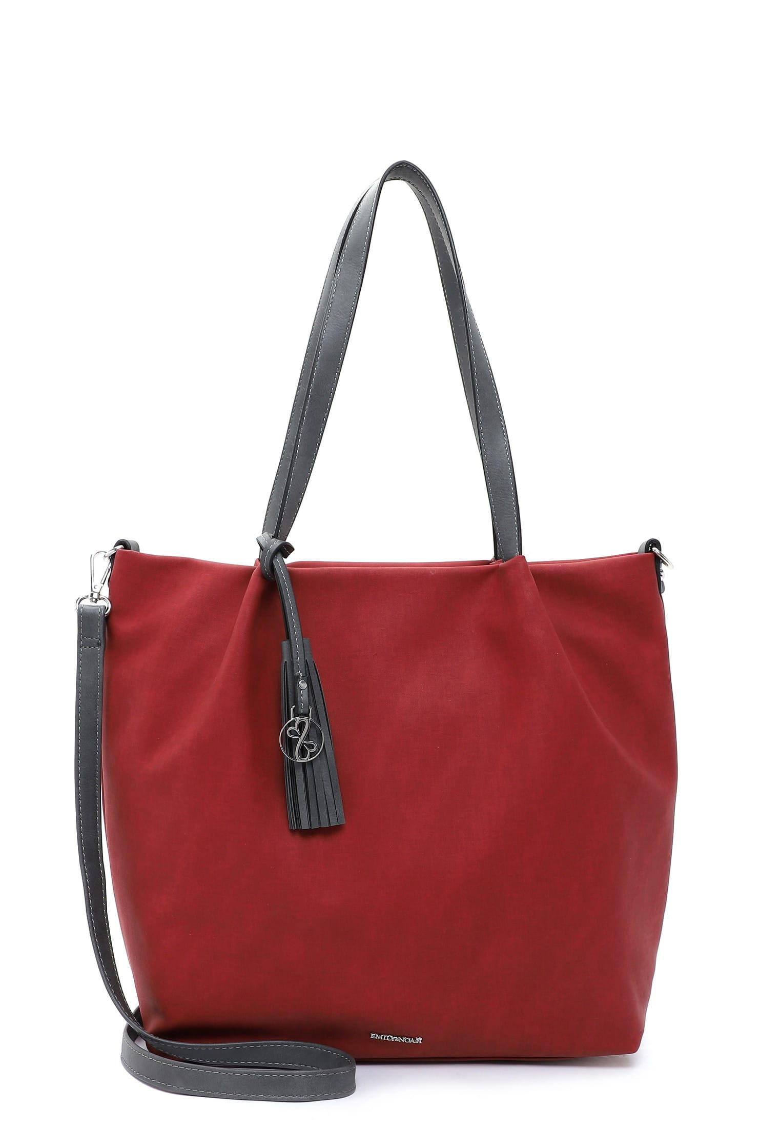 Shopper E&n Elke Damen Dunkelrot ONE SIZE von Emily & Noah