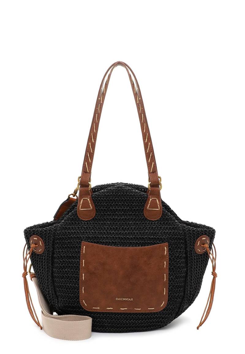 Shopper E&n Birgit Damen Schwarz ONE SIZE von Emily & Noah