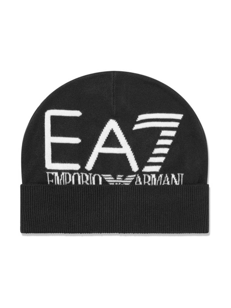 Emporio Armani Kids EA7 beanie hat - Black von Emporio Armani Kids