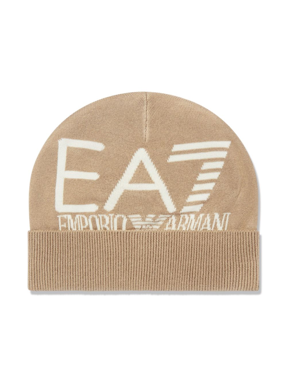 Emporio Armani Kids EA7 beanie hat - Neutrals von Emporio Armani Kids