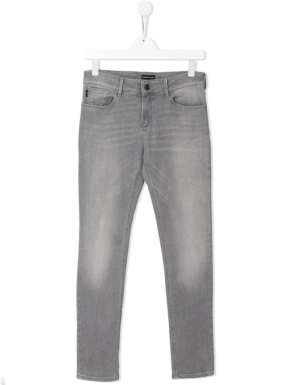 Emporio Armani Kids bleached-effect five pocket jeans - Grey von Emporio Armani Kids