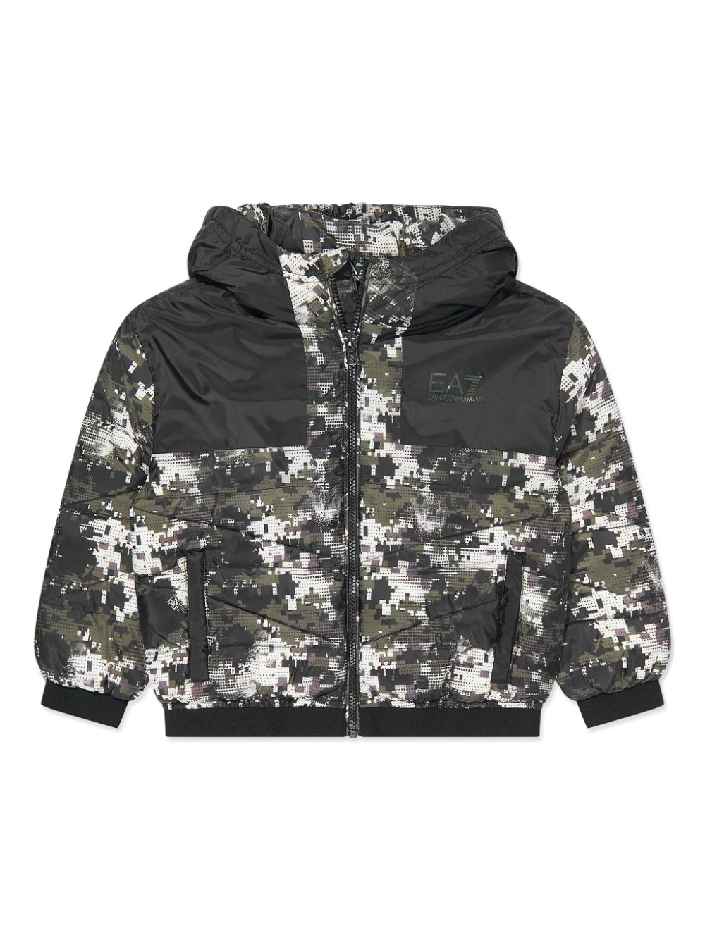 Emporio Armani Kids camouflage-print jacket - Green von Emporio Armani Kids