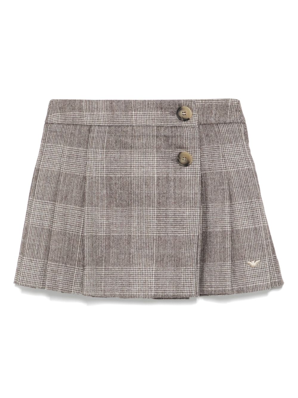 Emporio Armani Kids checked skirt - Neutrals von Emporio Armani Kids