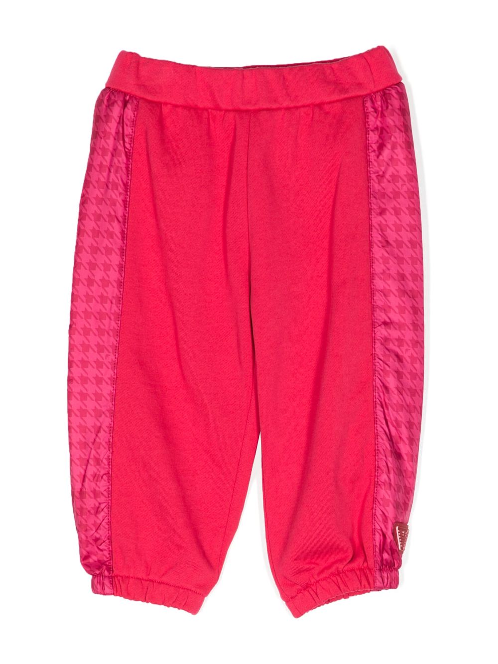 Emporio Armani Kids cotton houndstooth-print track trousers - Pink von Emporio Armani Kids