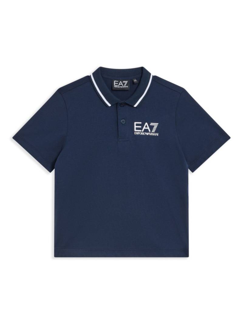 Emporio Armani Kids cotton polo shirt - Blue von Emporio Armani Kids