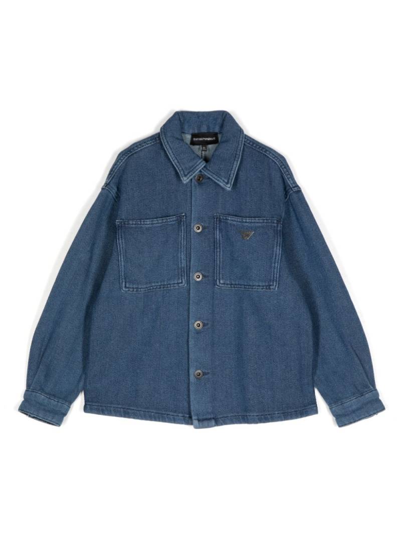 Emporio Armani Kids denim shirt - Blue von Emporio Armani Kids