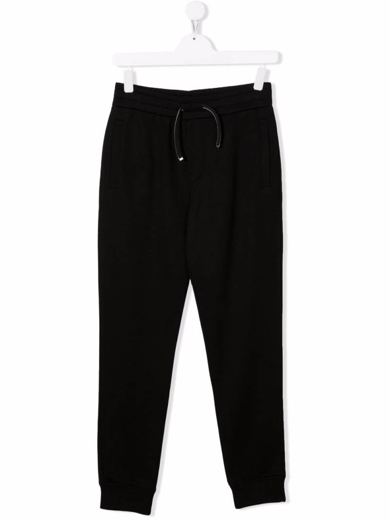 Emporio Armani Kids drawstring jersey track pants - Black von Emporio Armani Kids