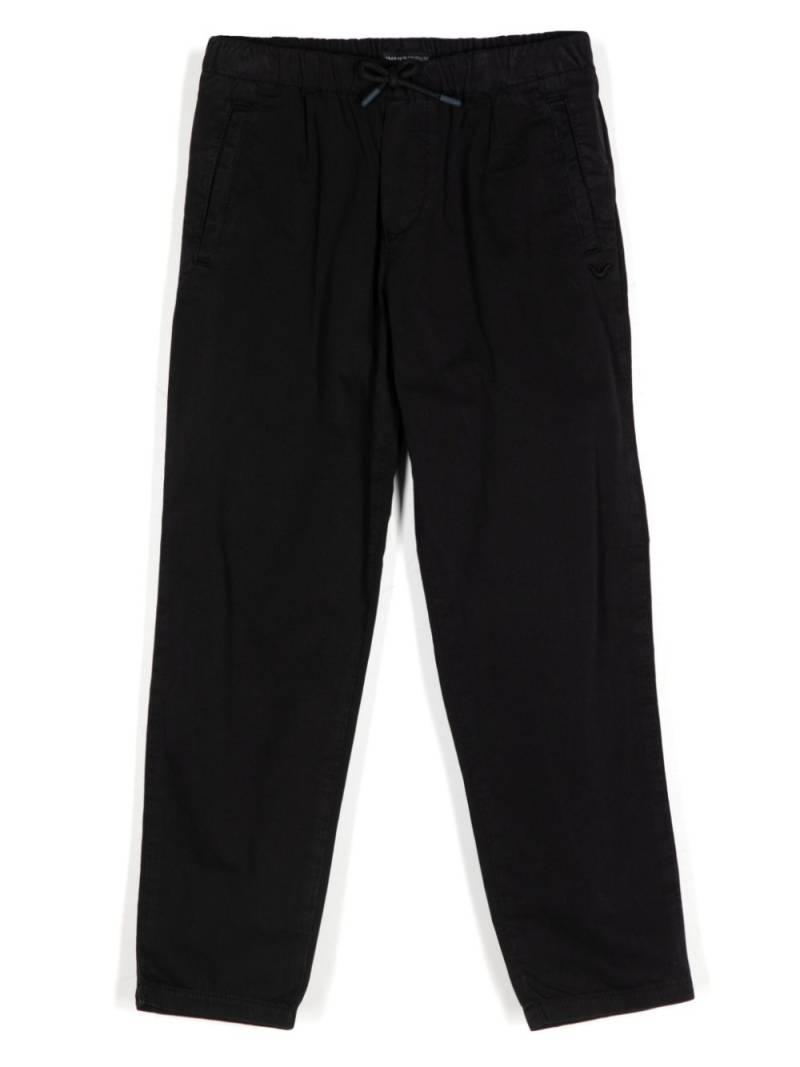 Emporio Armani Kids drawstring trousers - Black von Emporio Armani Kids