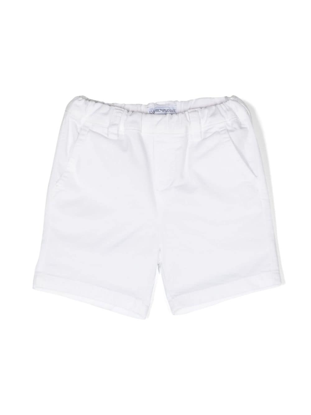 Emporio Armani Kids elasticated-waistband chino shorts - White von Emporio Armani Kids